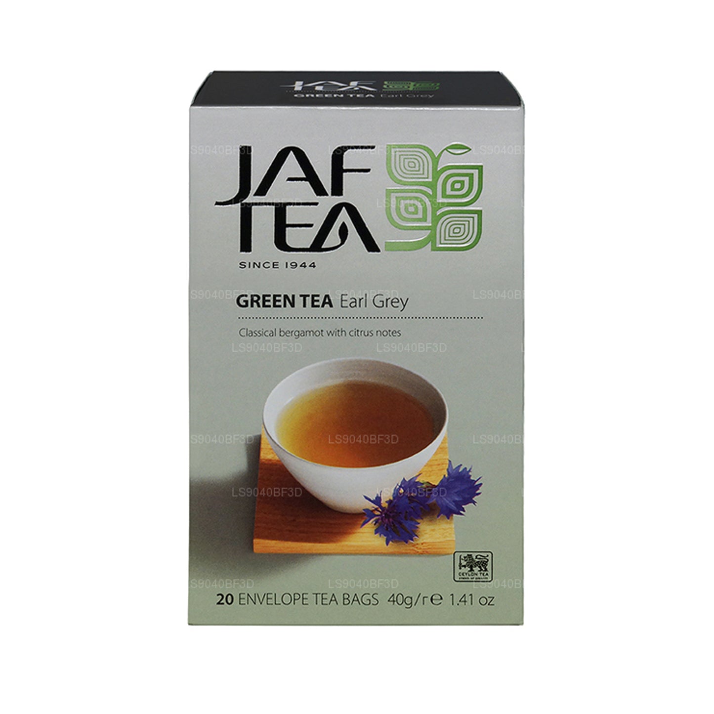 Jaf Tea Pure Green Collection 緑茶 アールグレイ 箔包みティーバッグ (40g)