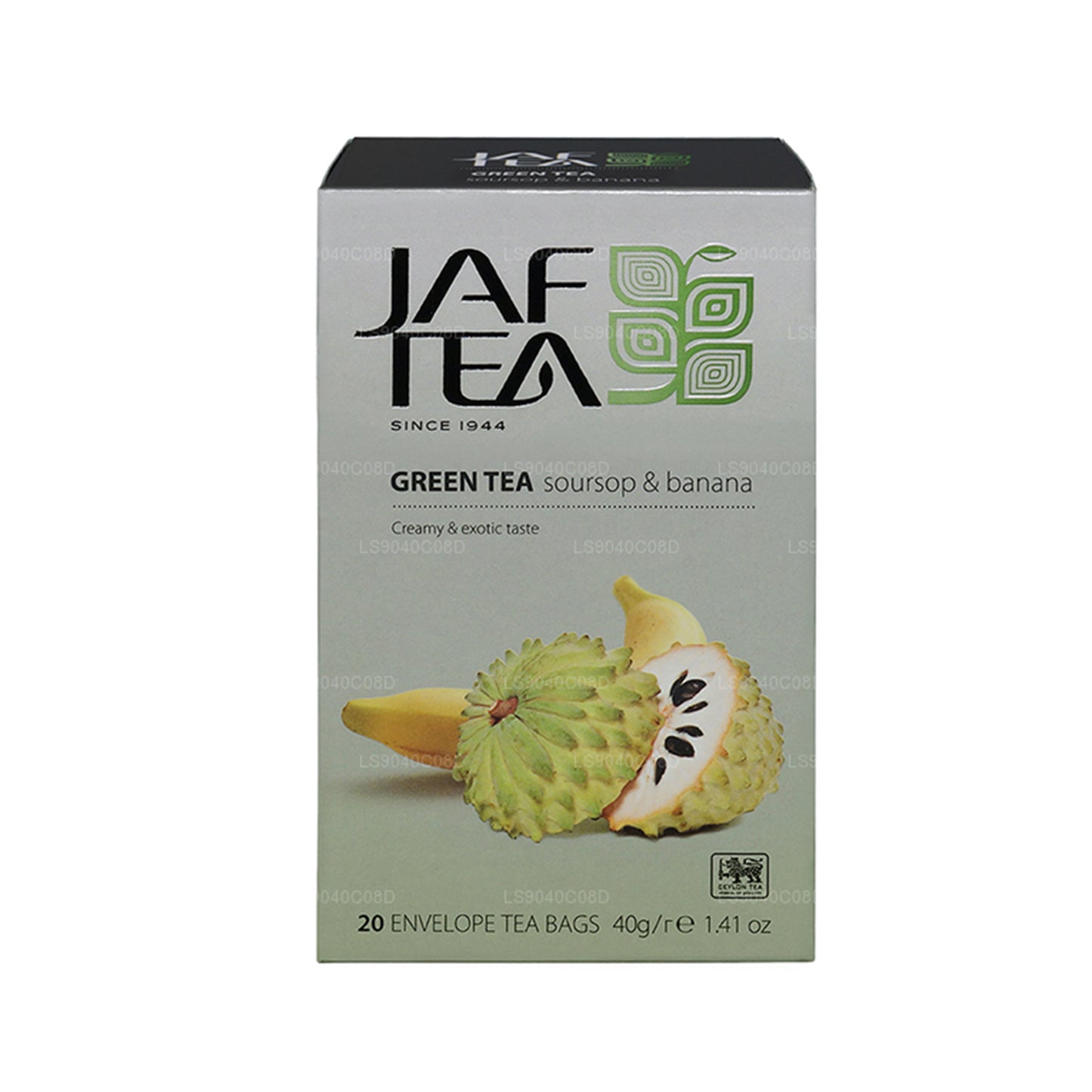 Jaf Tea ピュアグリーンコレクショングリーンティーサワーソップ&バナナ (40g) 20ティーバッグ