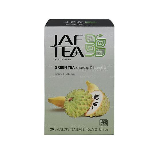 Jaf Tea ピュアグリーンコレクショングリーンティーサワーソップ&バナナ (40g) 20ティーバッグ