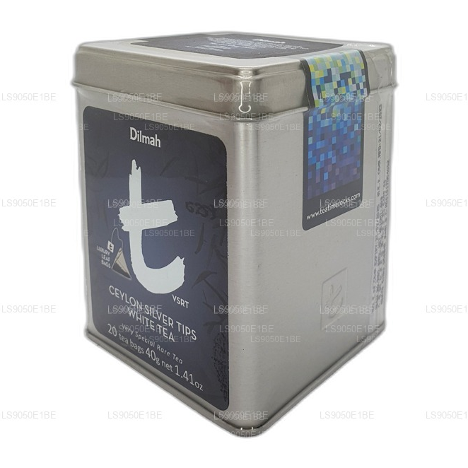 Dilmah Tシリーズ VSRT セイロンシルバーチップホワイトティー缶キャディー (40g) ルーズリーフ