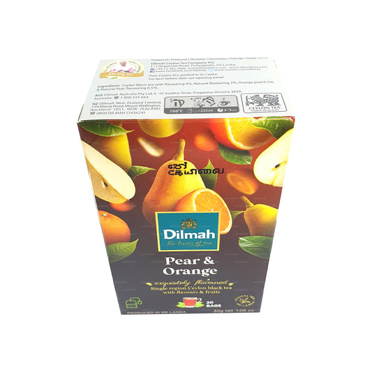 Dilmah 洋ナシとオレンジフレーバーのセイロン紅茶 (30g) ティーバッグ20個