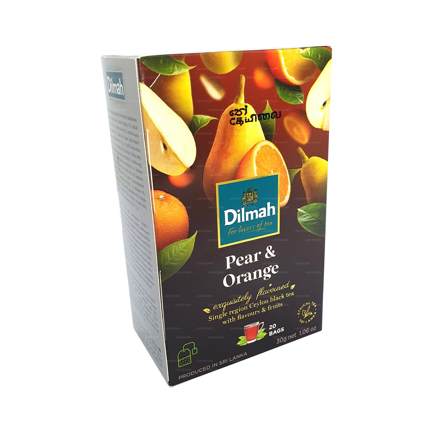 Dilmah 洋ナシとオレンジフレーバーのセイロン紅茶 (30g) ティーバッグ20個