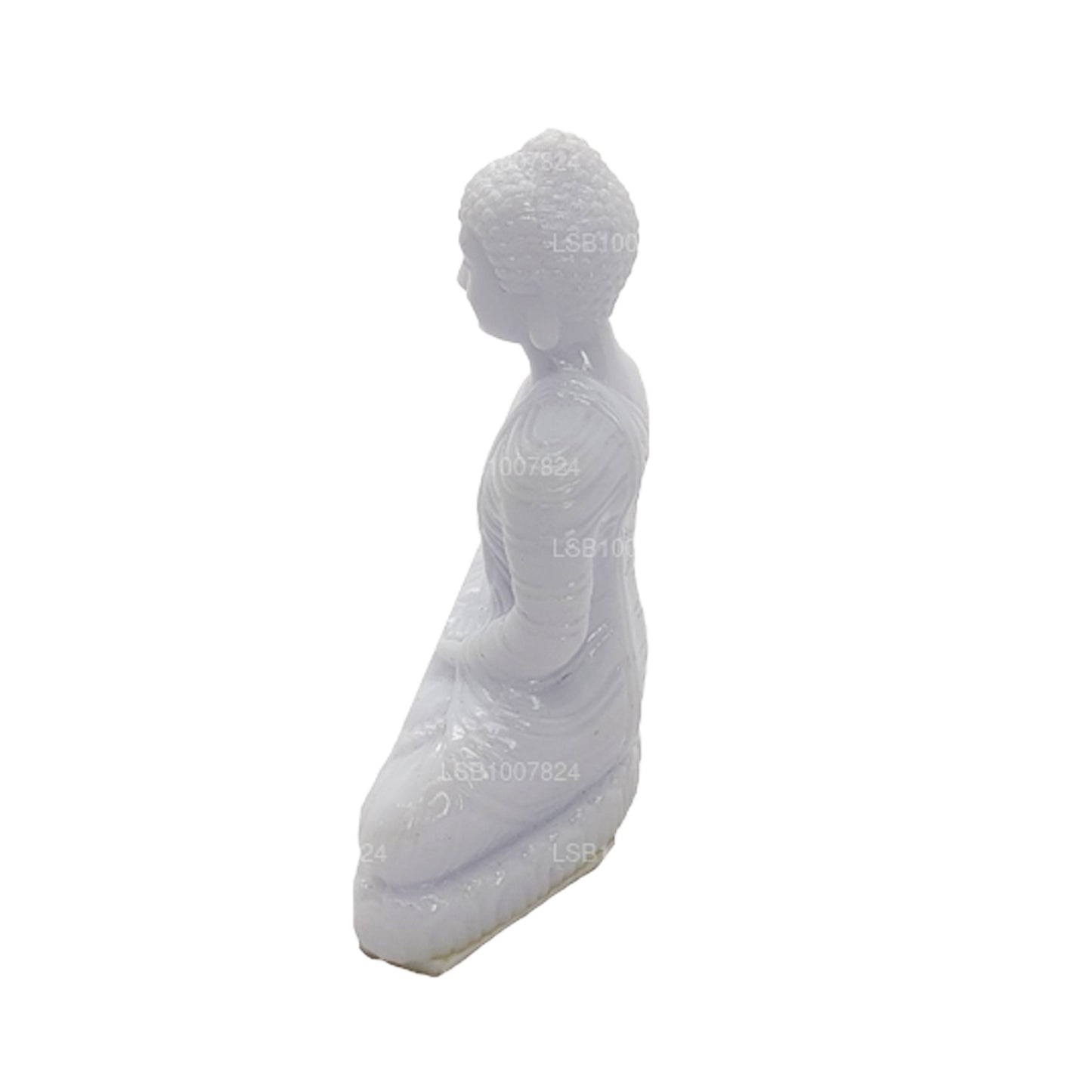 車のダッシュボード用仏像 (白色) (7cm x 3cm)