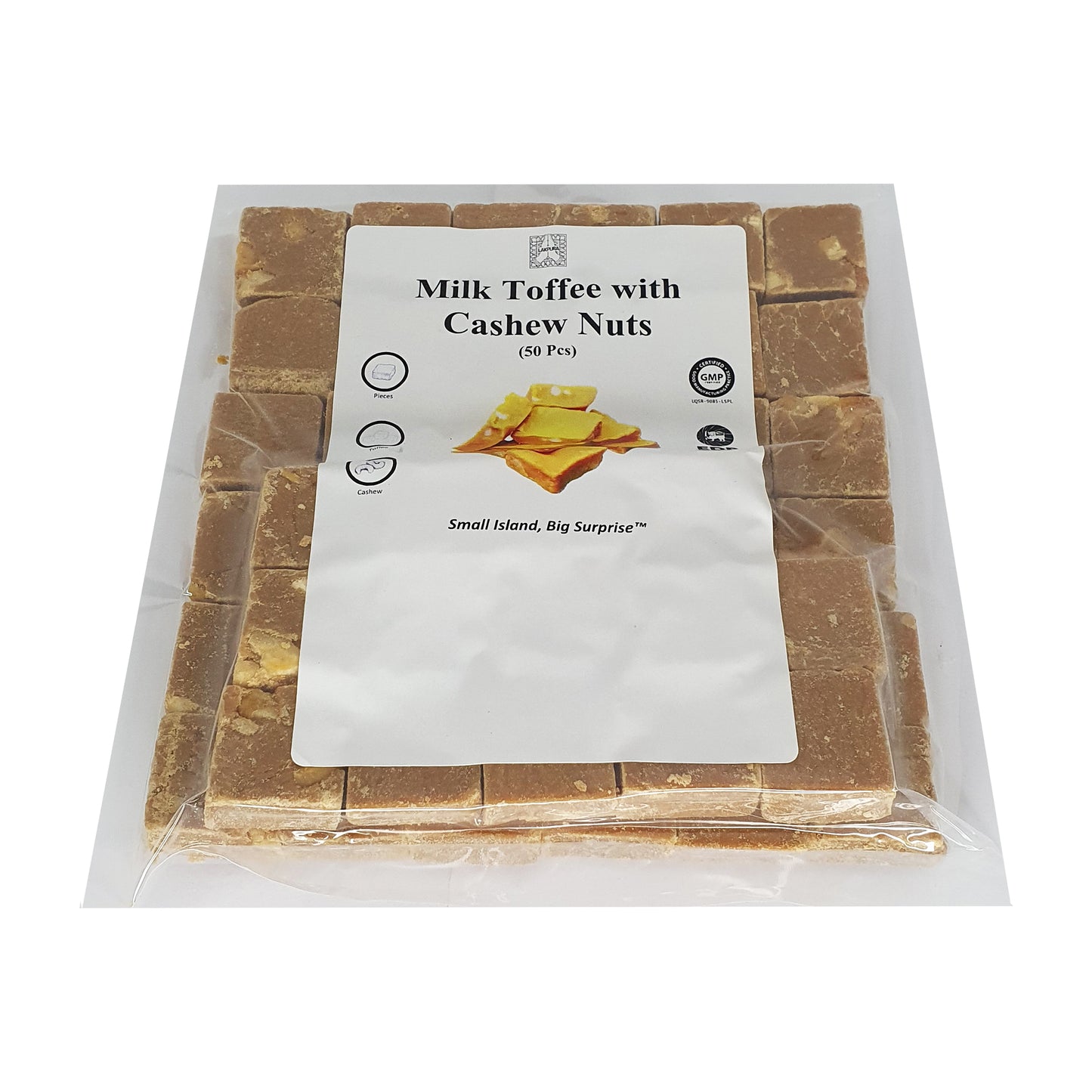ラクプラミルクトフィーとカシューナッツ (50個)