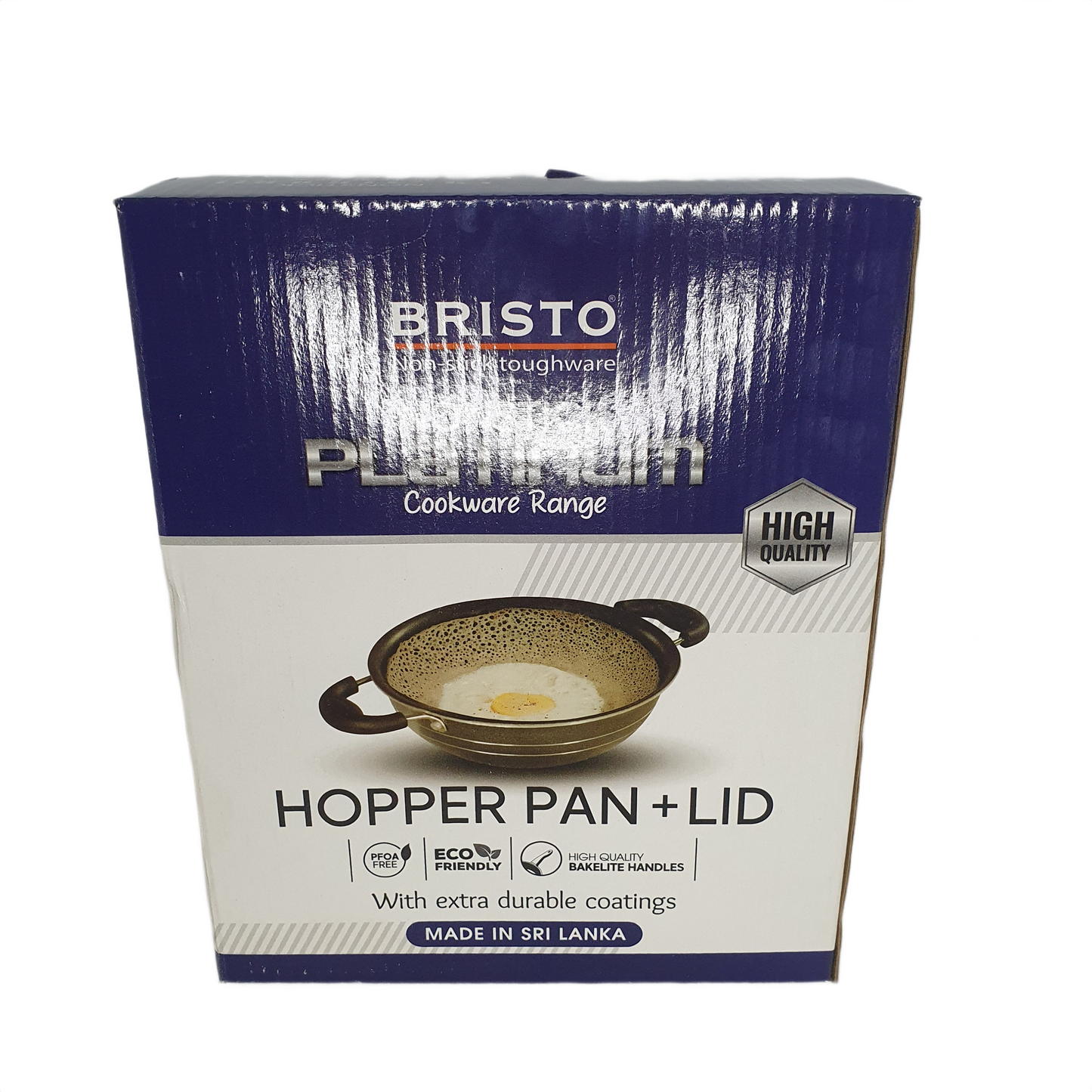 Bristo ノンスティックプラチナホッパーパン 18cm (7インチ)
