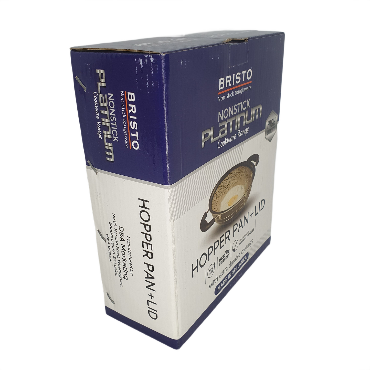 Bristo ノンスティックプラチナホッパーパン 18cm (7インチ)