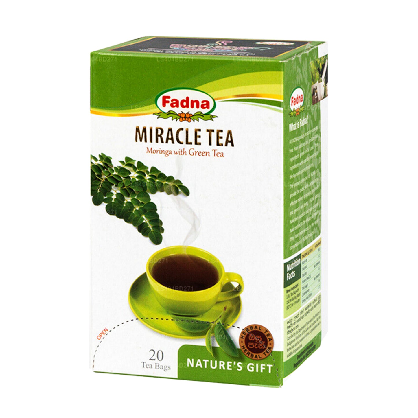 ファドナミラクルティーモリンガ緑茶入り (40g) ティーバッグ20袋