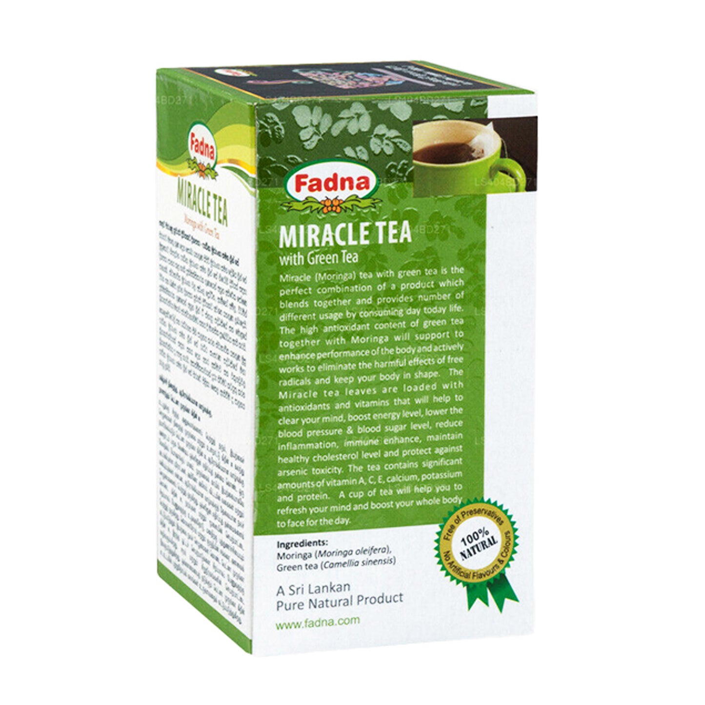 ファドナミラクルティーモリンガ緑茶入り (40g) ティーバッグ20袋