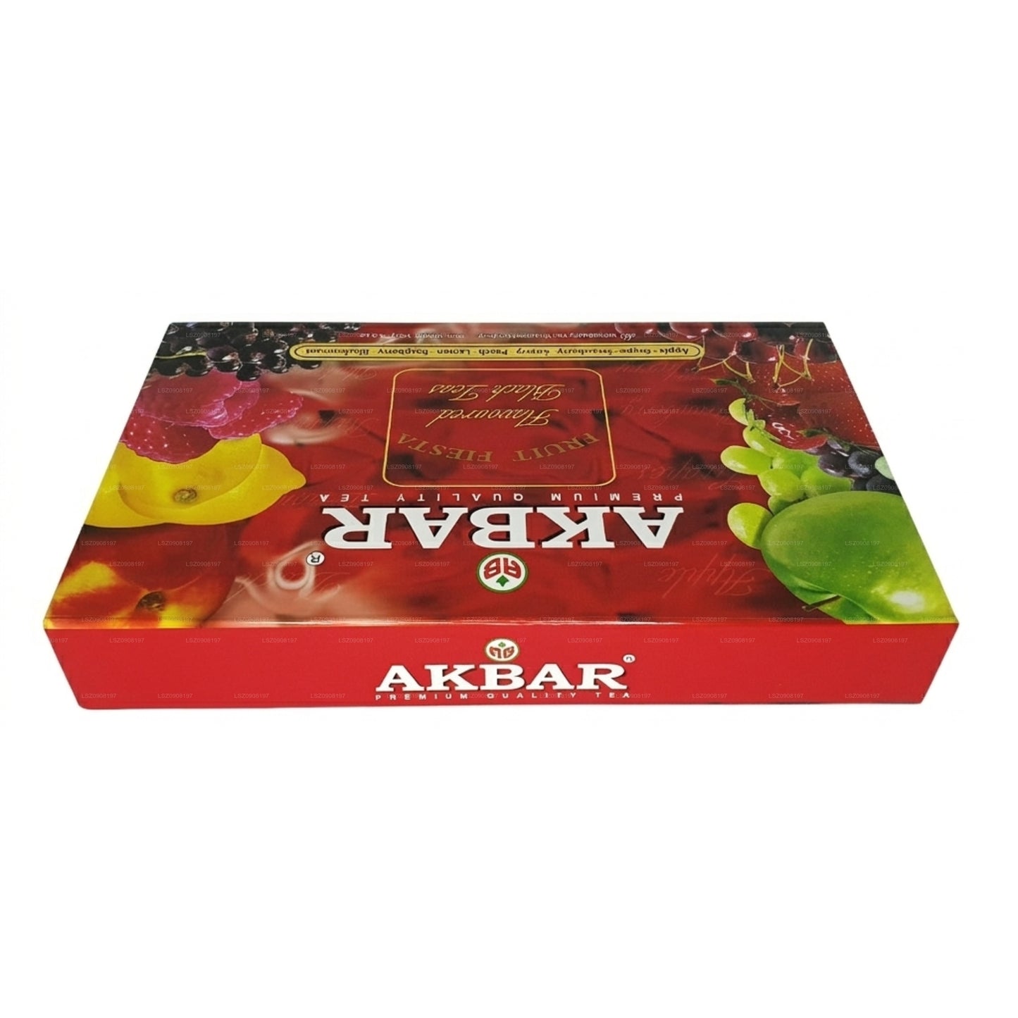 Akbar フルーツフィエスタフレーバー紅茶ギフトボックス 80ティーバッグ (160g)