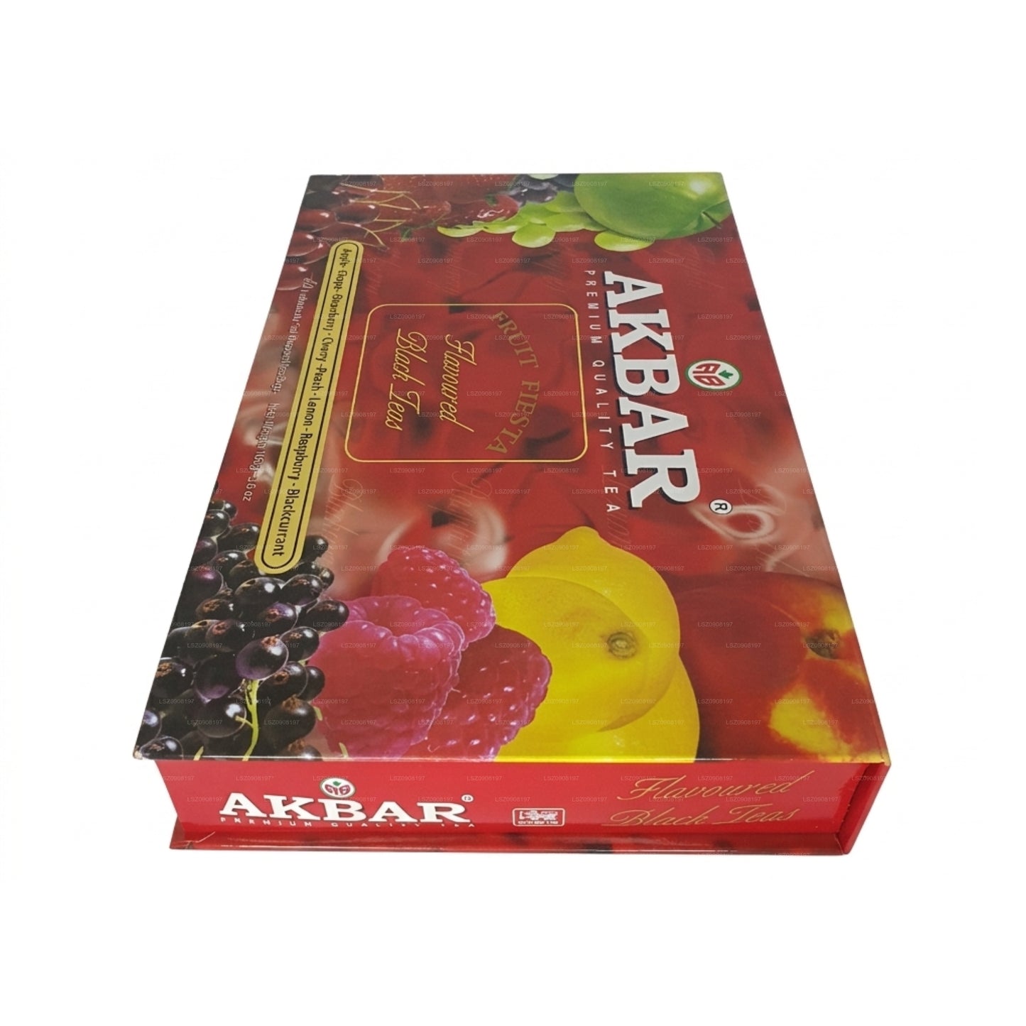 Akbar フルーツフィエスタフレーバー紅茶ギフトボックス 80ティーバッグ (160g)
