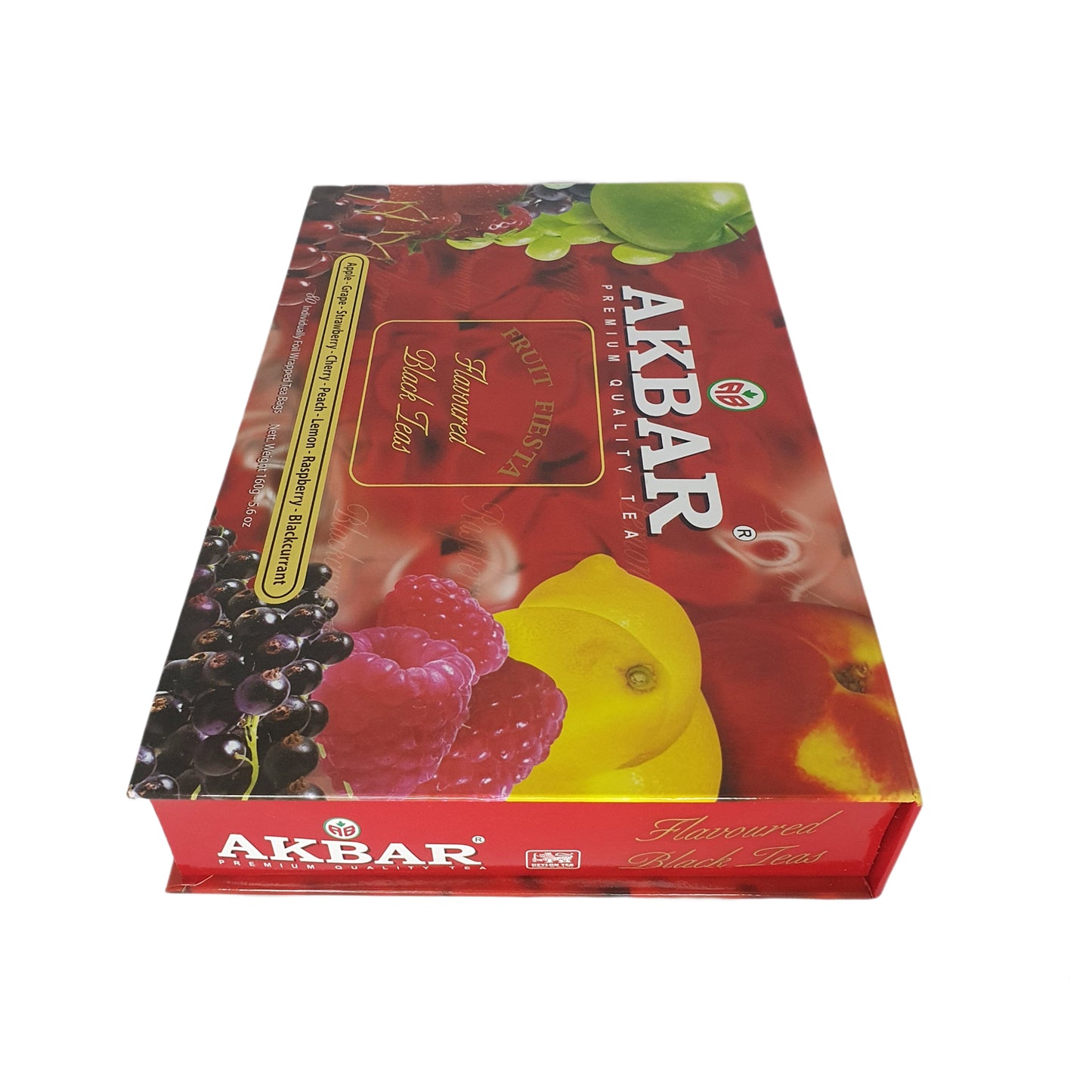 Akbar フルーツフィエスタフレーバー紅茶ギフトボックス 80ティーバッグ (160g)