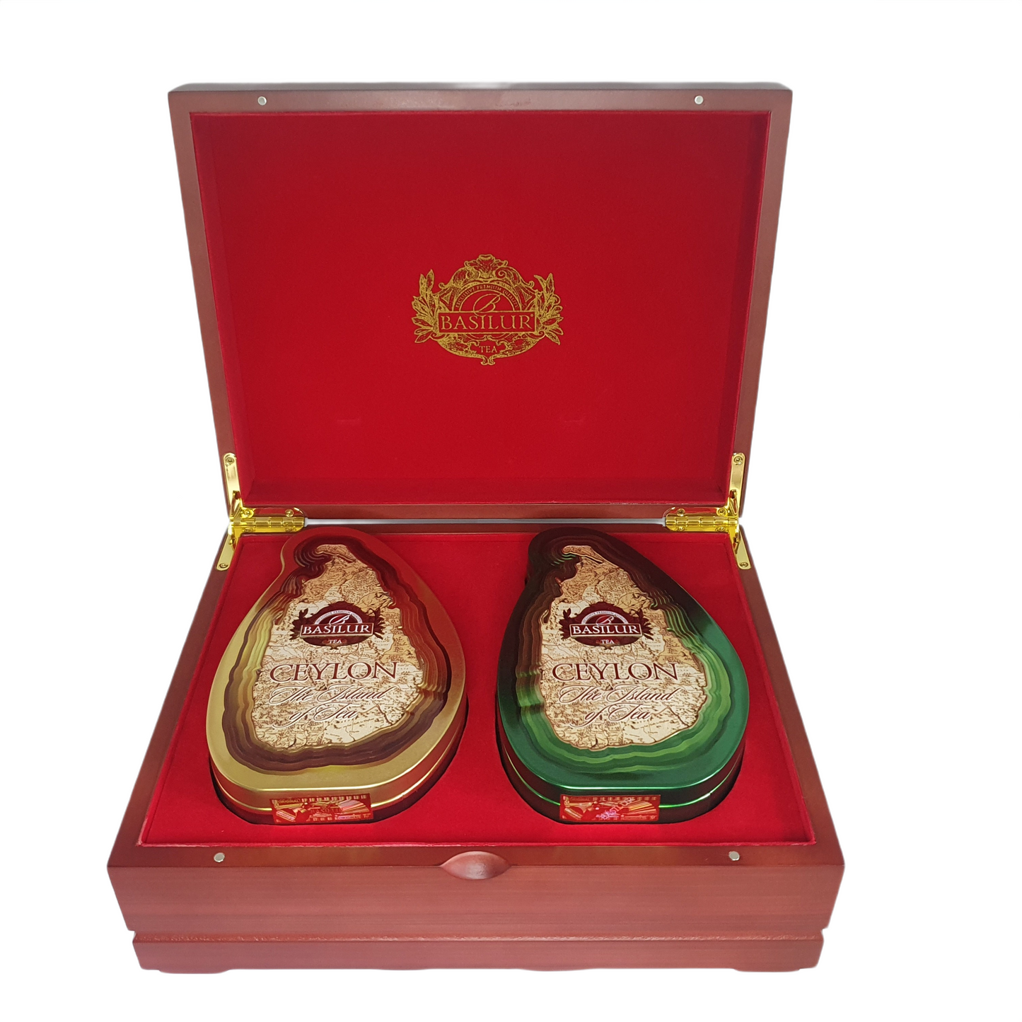 Basilur 木製プレゼンター 2 in 1 「紅茶の島 木製プレゼンター」(200g)