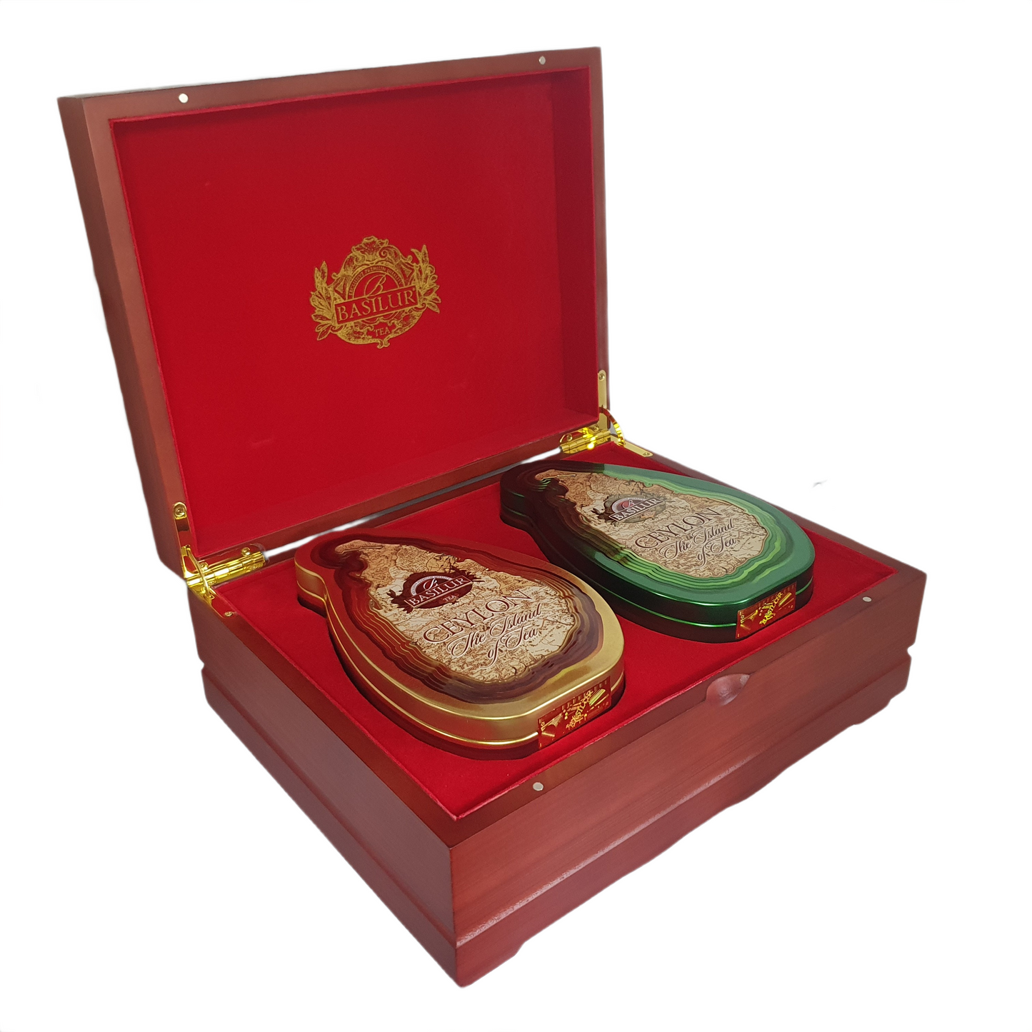 Basilur 木製プレゼンター 2 in 1 「紅茶の島 木製プレゼンター」(200g)