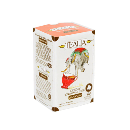 Tealia セイロンシナモンチャイ-ピラミッドティーバッグ (40g)