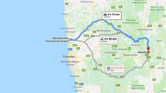 コロンボ空港 (CMB) とバドゥッラのグランド リージェンシー ホテル間の送迎
