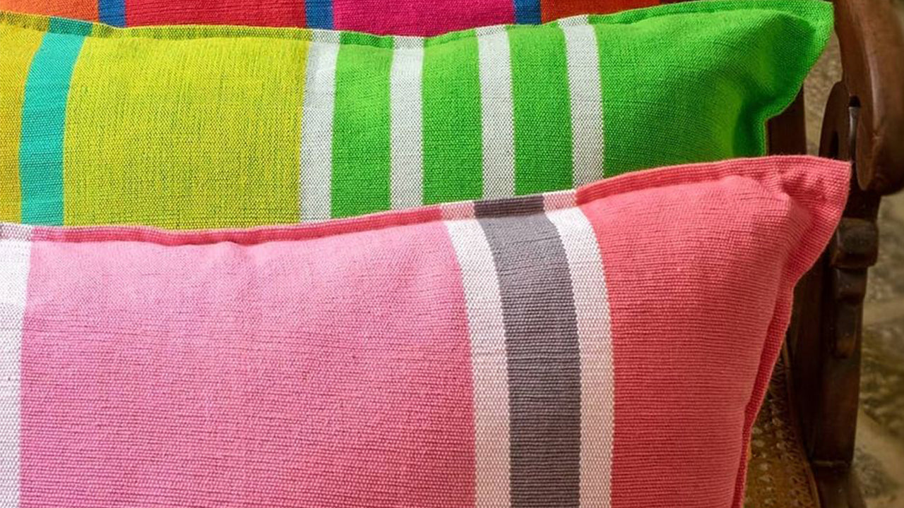 手作りクッションカバー