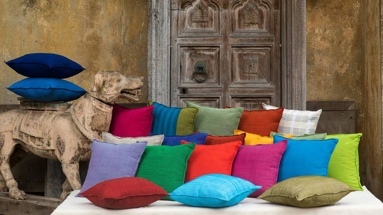 手作りクッションカバー