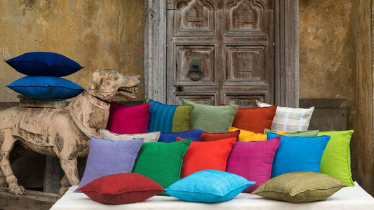 手作りクッションカバー