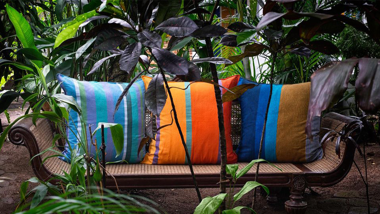 手作りクッションカバー