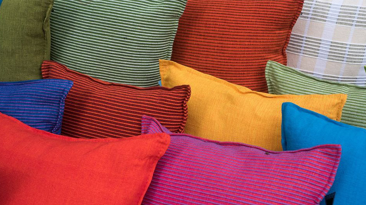 手作りクッションカバー