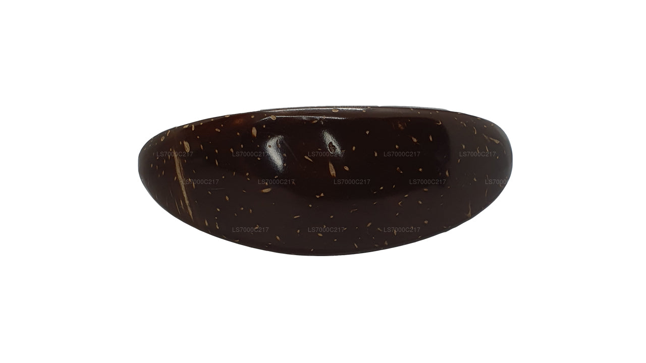 ココナッツシェル ヘアクリップ (デザイン E)