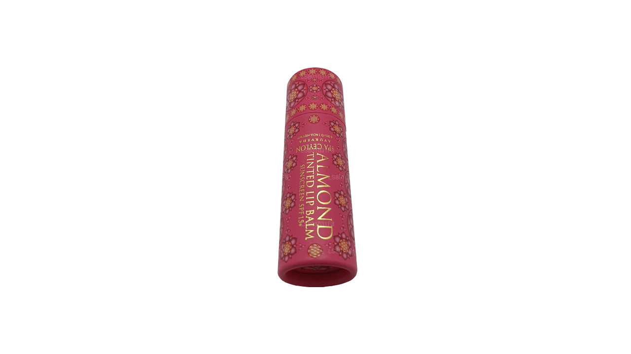 スパセイロン アーモンド ティンテッド リップ バーム - ハイビスカス SPF 15+