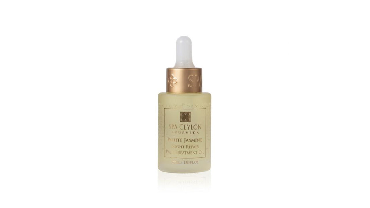 スパセイロン - ホワイト ジャスミン ナイト リペア フェイス トリートメント オイル 30ml