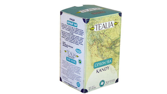 Tealia セイロン地方紅茶「キャンディ」ピラミッド型ティーバッグ(40g)