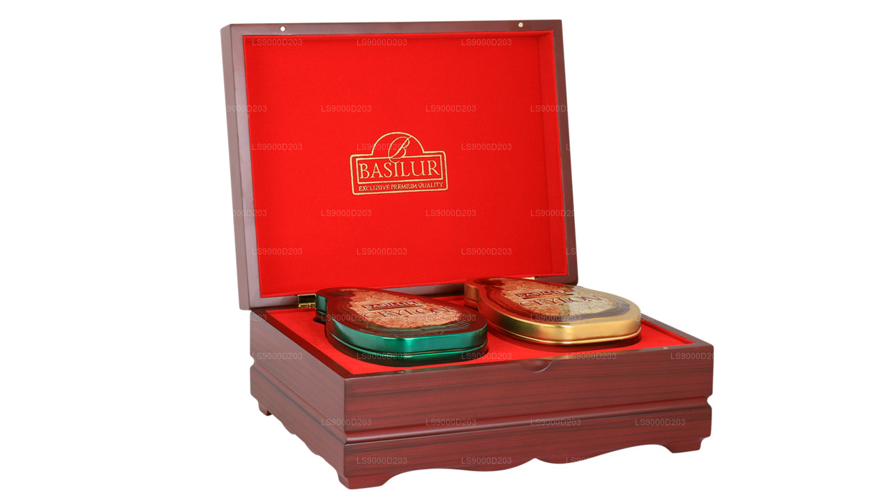 Basilur 木製プレゼンター 2 in 1 「紅茶の島 木製プレゼンター」(200g)